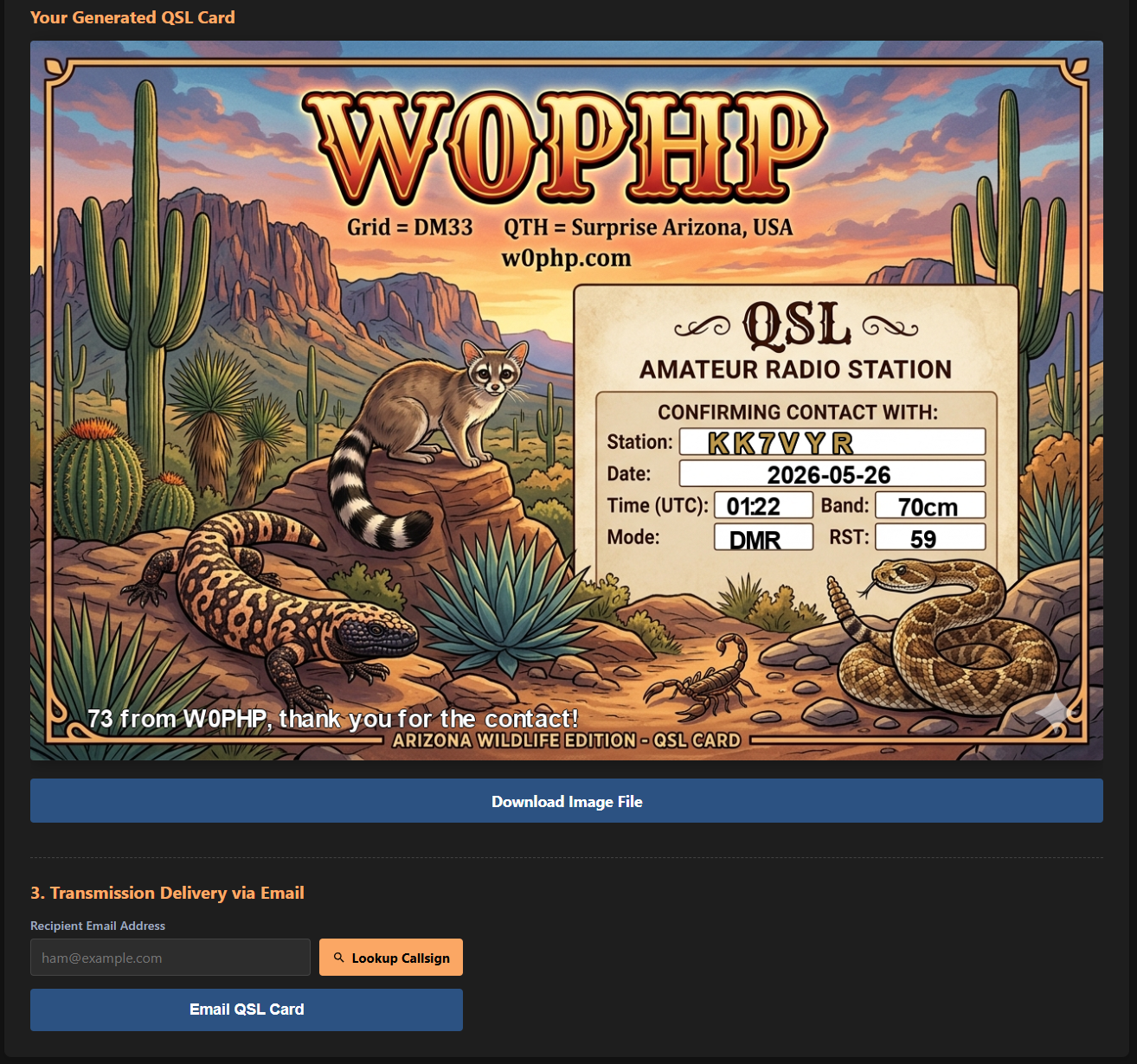 Generated Front Layout Sample